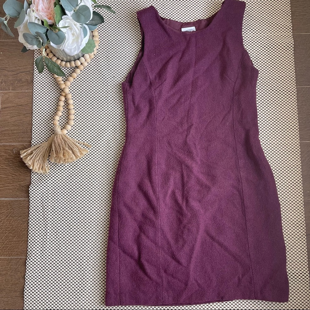 Laura Ashley 100% Viscose Lining Purple/Burgundy Women’s Strapless Dress Size 4